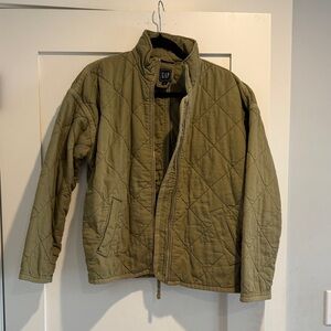 GAP woman’s  Khaki Quilted Field Jacket